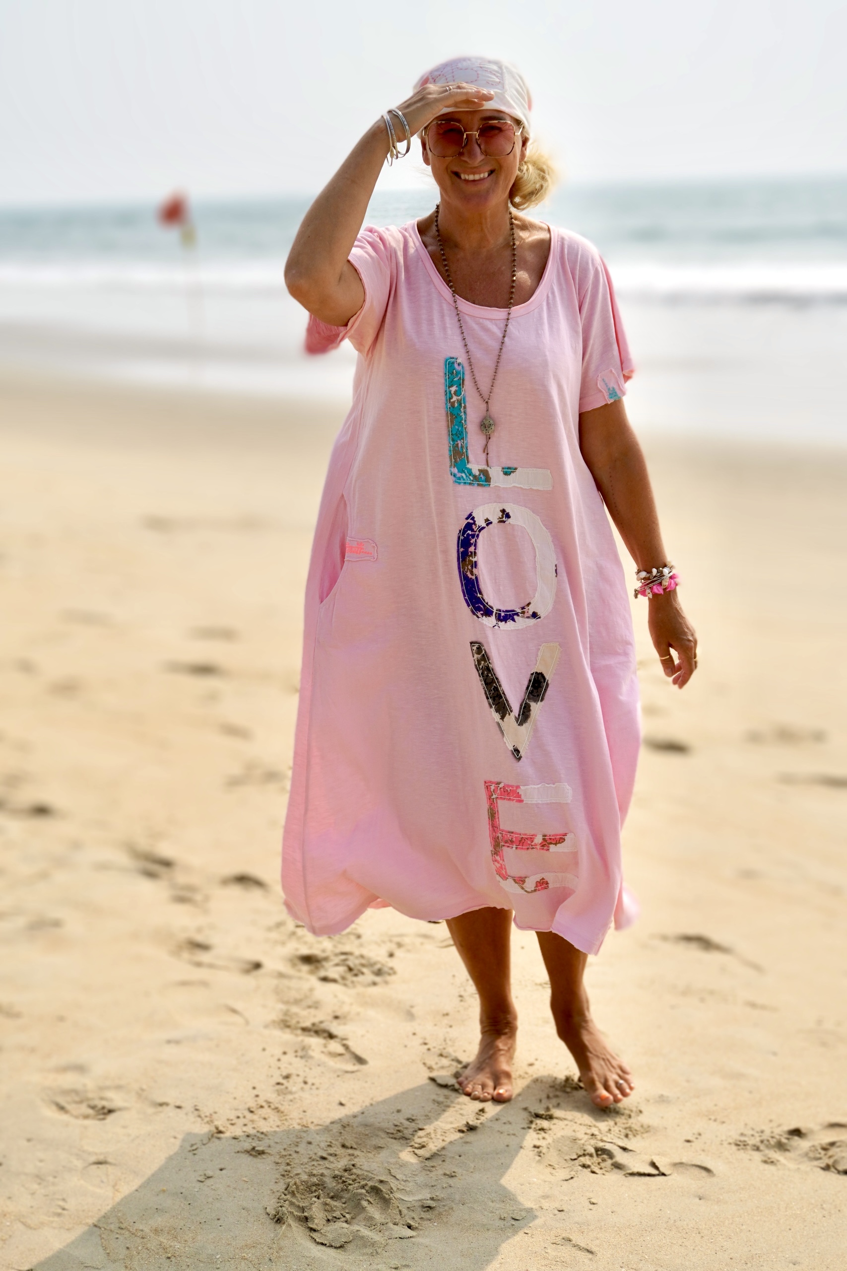 LOLO LOVE JERSEY DRESS IBIZA PINK - Agencies Turquoise