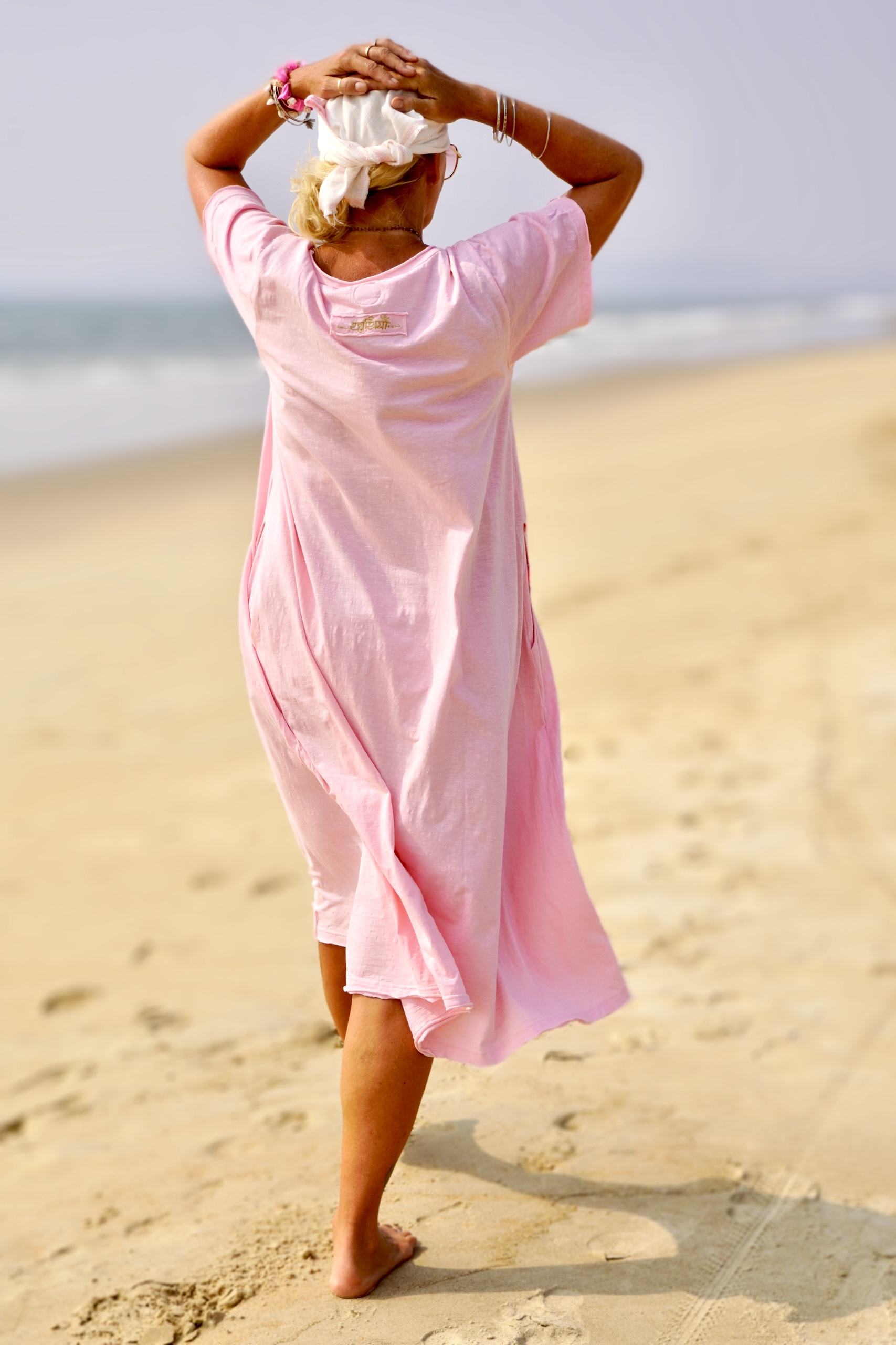 LOLO LOVE JERSEY  DRESS IBIZA PINK  - 5