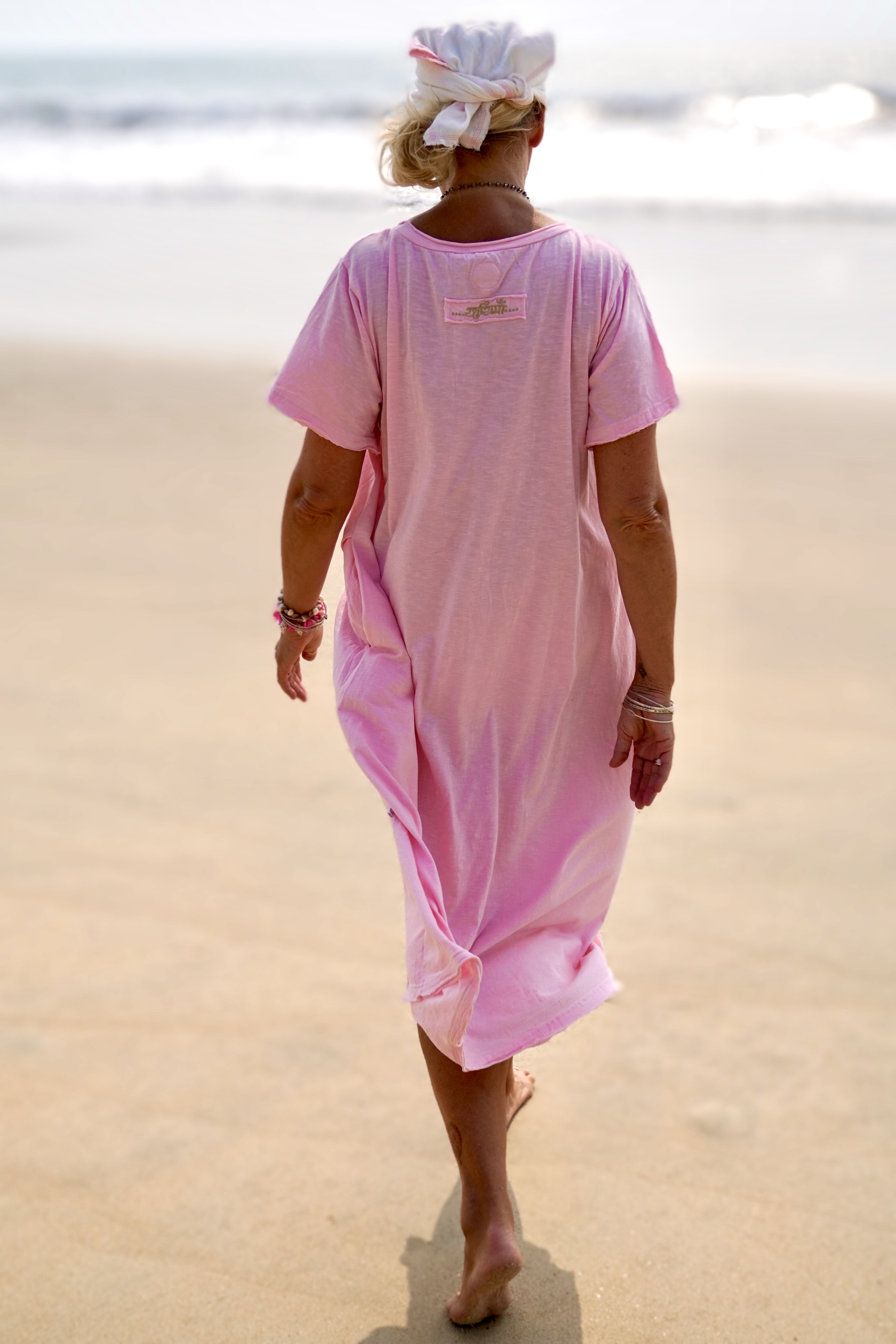 LOLO LOVE JERSEY  DRESS IBIZA PINK  - 8