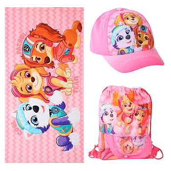 Paw Patrol Handduk Keps Gympapåse Set Skye