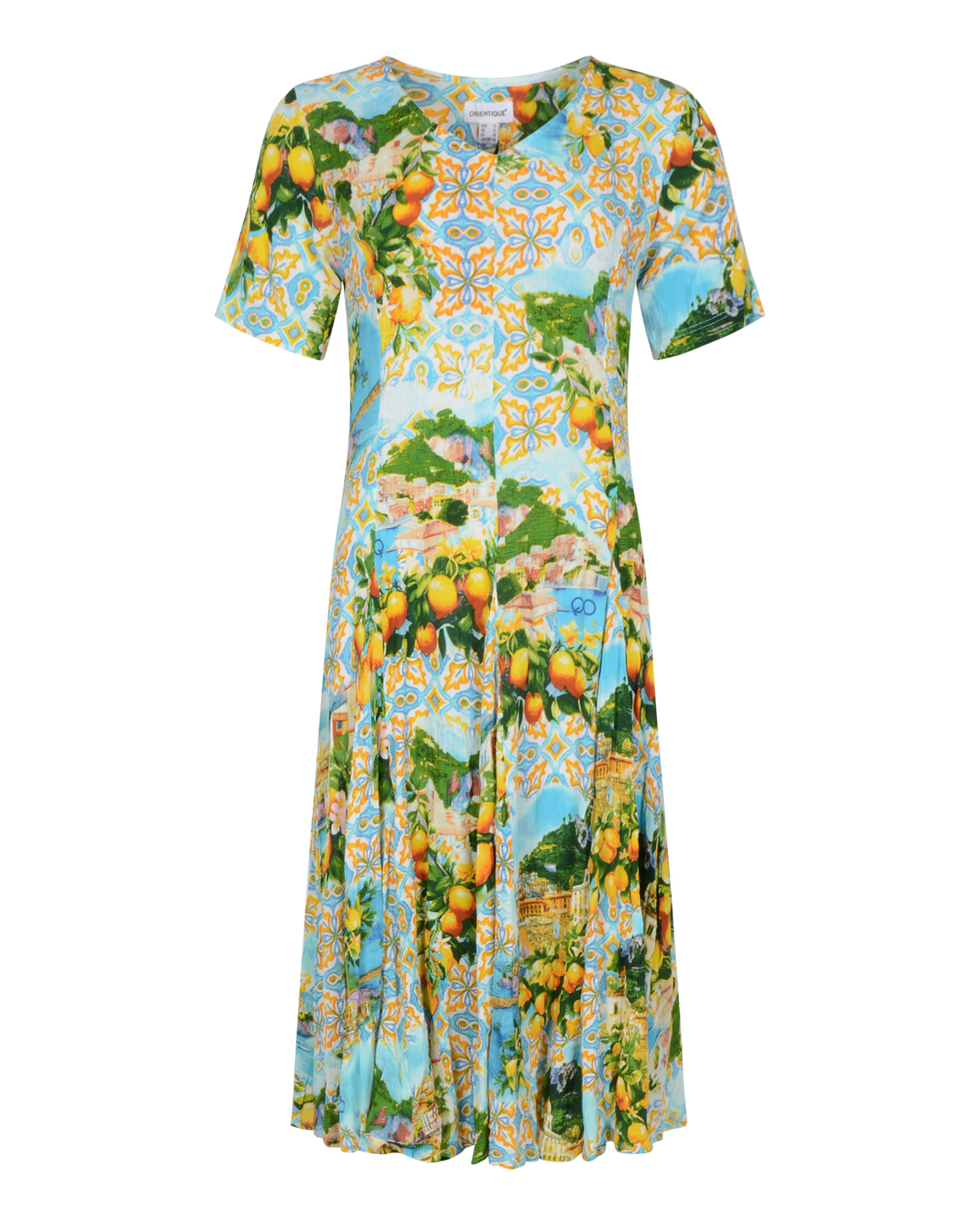 Klänning Amalfi mönstrad citroner - 4