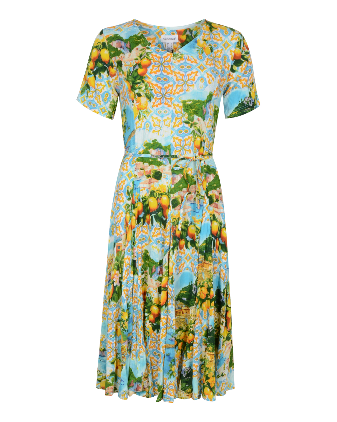 Klänning Amalfi mönstrad citroner - 2
