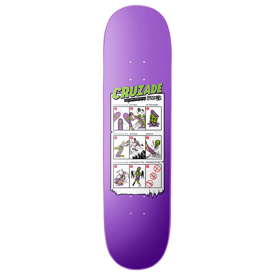 Cruzade Skateboard - Lessons V Square HC 8.5