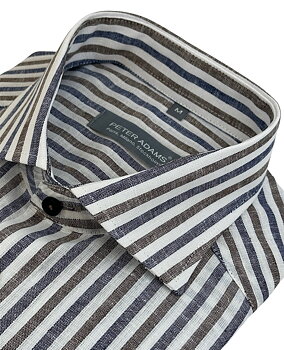 Skjorta linne randig från Peter Adams