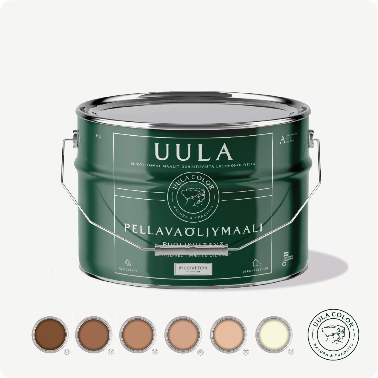 LINOLJEFÄRG  404 TERRA - RÖDBRUN, välj procent