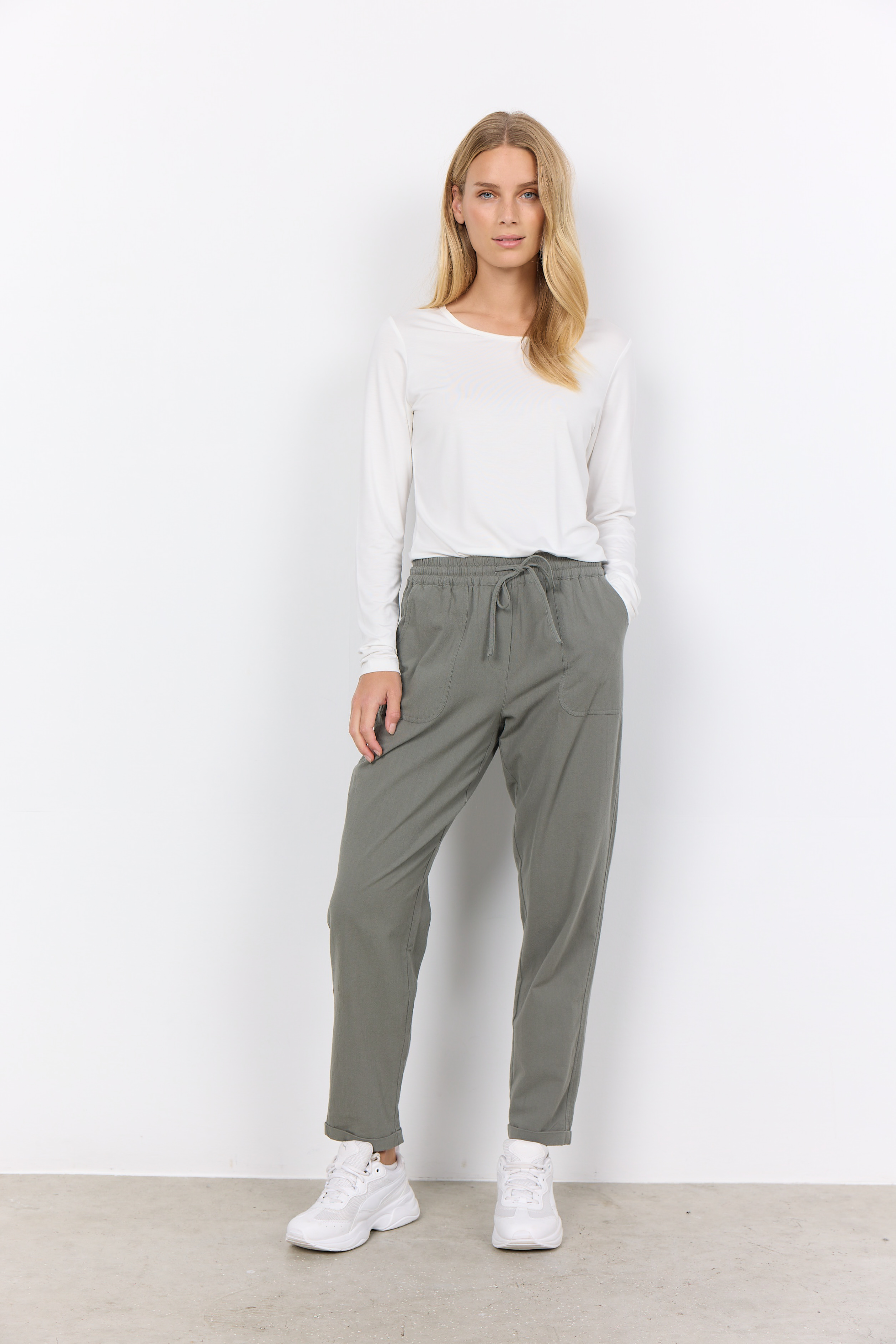 Soya Concept Cissie 10-C Pants Dark Green - 3