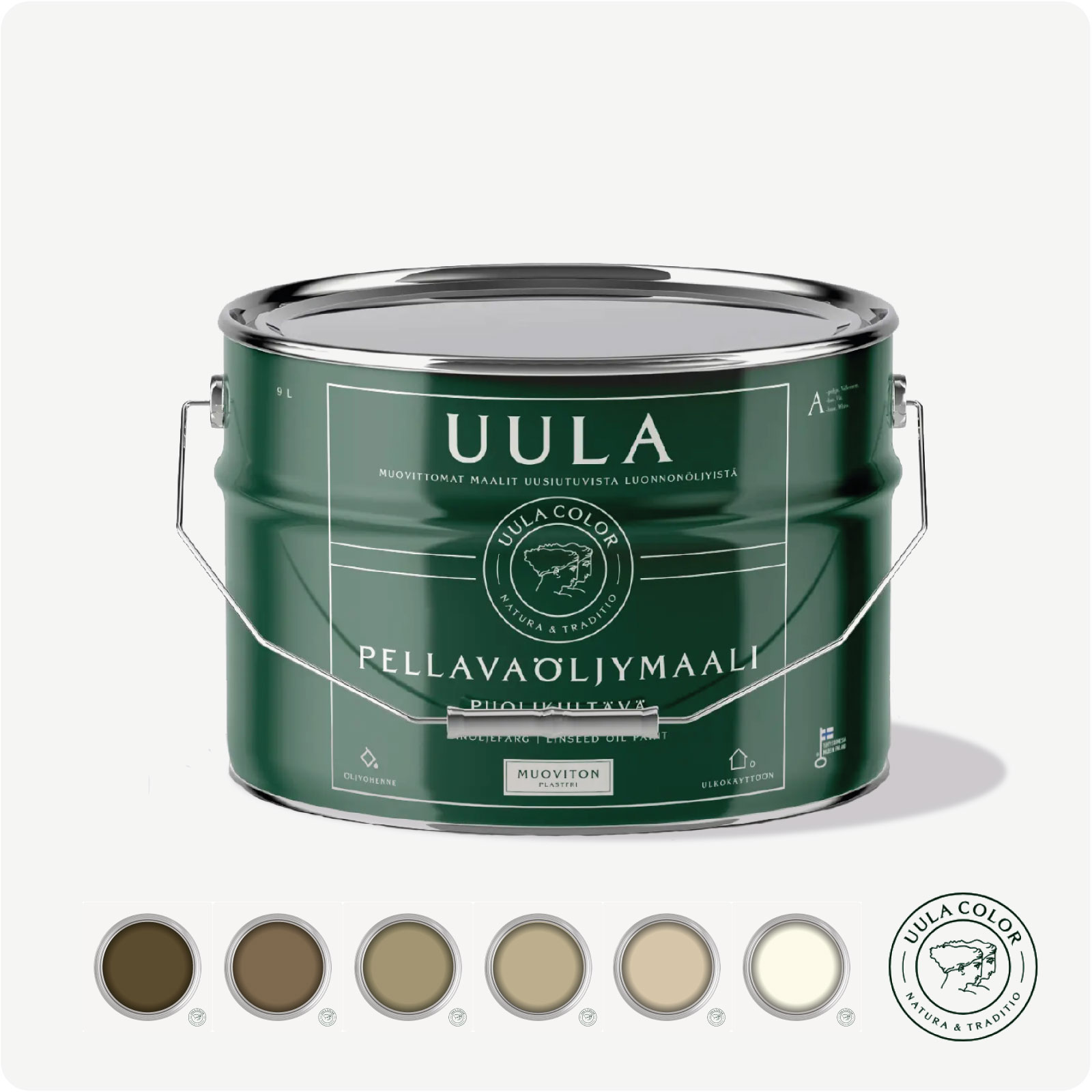 LINOLJEFÄRG 501 UMBRA - GRÅBRUN, välj procent