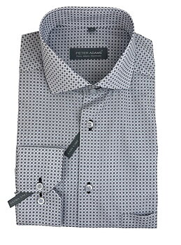 Skjorta extra lång ärm och bål, mönstrad från Peter Adams