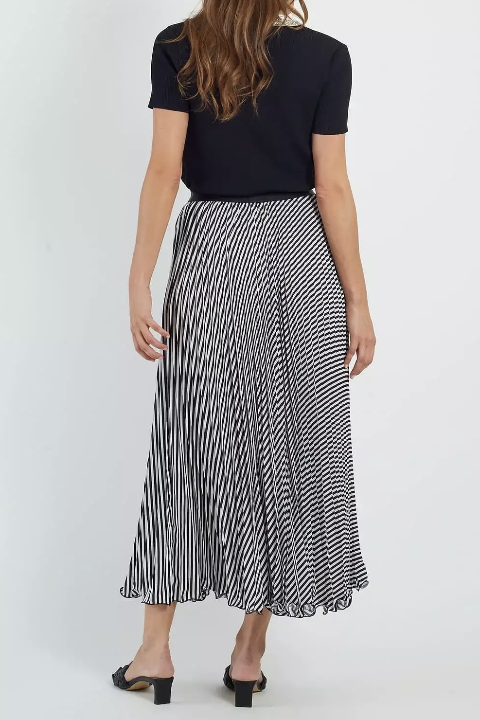 Derhy  - Dalila Plisse Maxi Skirt Black - 4