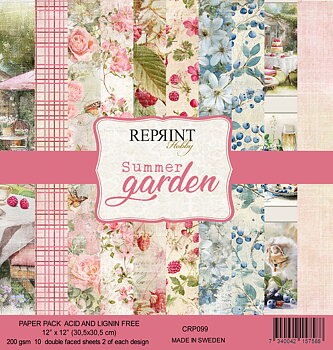 Paperpack Reprint -   Summer Garden  Collection Paperpack - 12x12