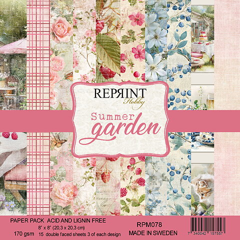 Paperpack Reprint - Summer Garden  Collection -  8x8
