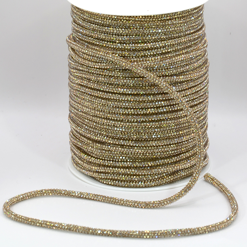 STRASS SNÖRE - Golden