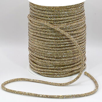 STRASS SNÖRE - Golden
