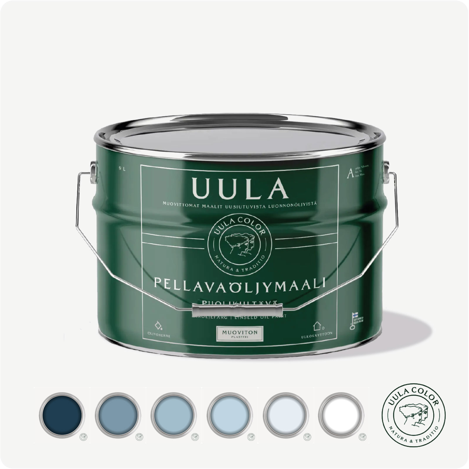 LINOLJEFÄRG 630 SININEN - ULTRAMARINBLÅ, välj procent