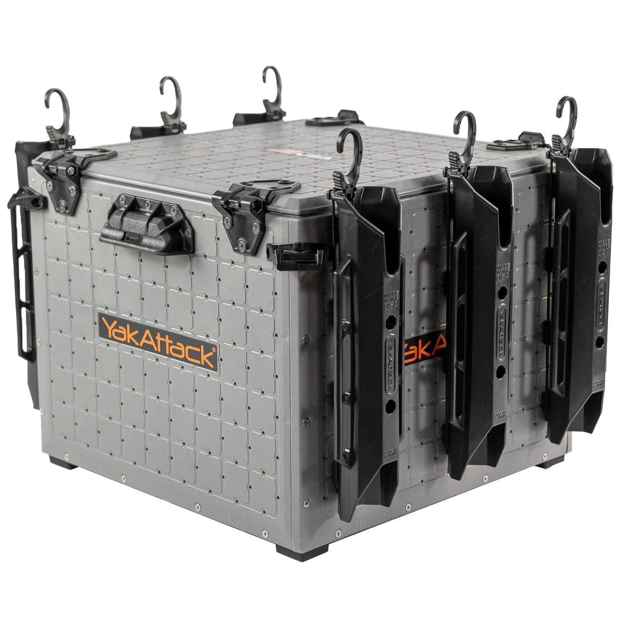 Yakattack BlackPak Pro, 16 x 16 x 13, Inklusive lock och 6 spöhållare - Battleship Grey - 17