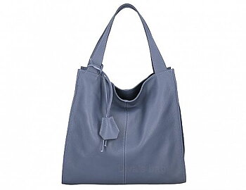 Stor Italiensk skinnväska 40x36x10, jeans