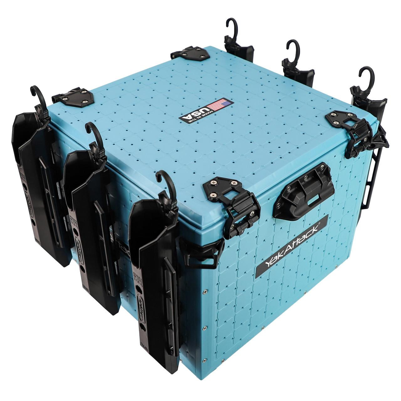 Yakattack BlackPak Pro, 16 x 16 x 13, Including lid and 6 rod holders - Jetty Blue - 7