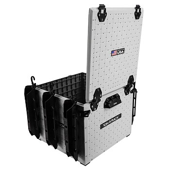 Yakattack BlackPak Pro, 16 x 16 x 13, inkl. Deckel und 6 Rutenhalter - Overcast Grey