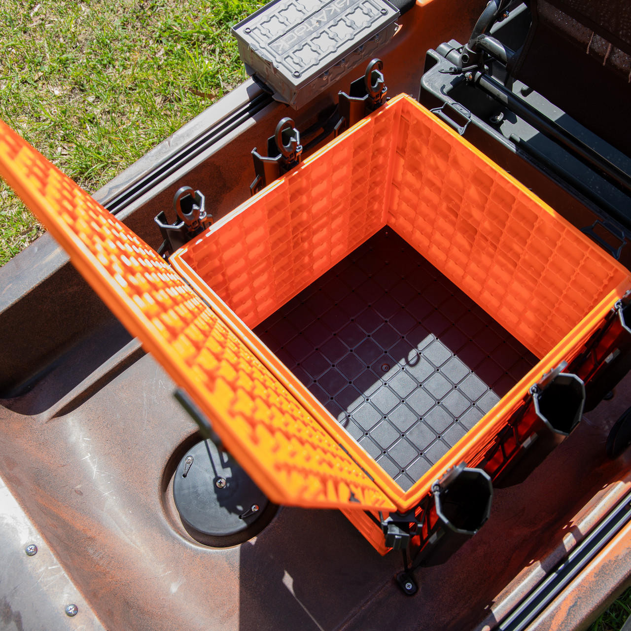 Yakattack BlackPak Pro, 16 x 16 x 13, Including lid and 6 rod holders - Yakattack Orange - 19