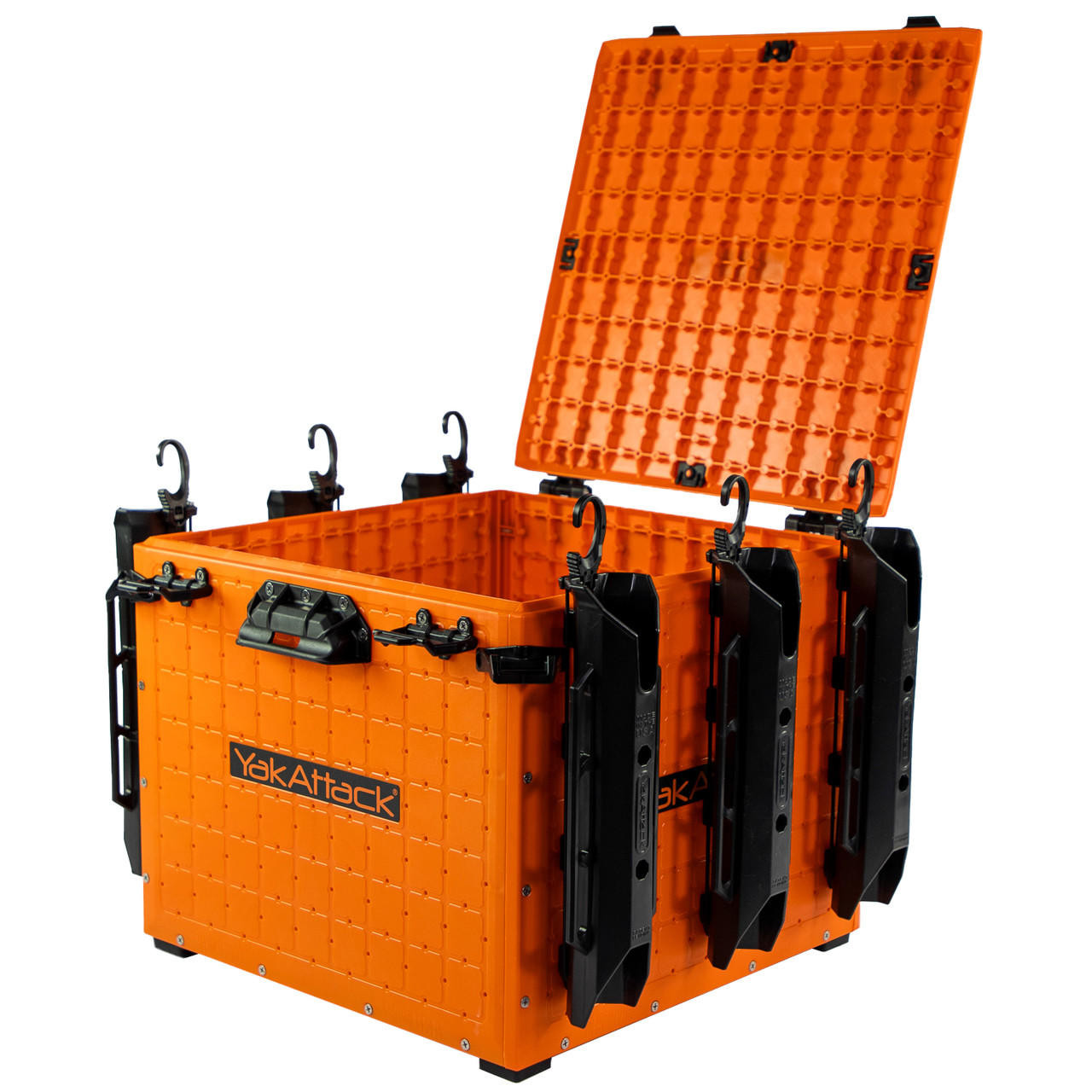 Yakattack BlackPak Pro, 16 x 16 x 13, Including lid and 6 rod holders - Yakattack Orange - 12