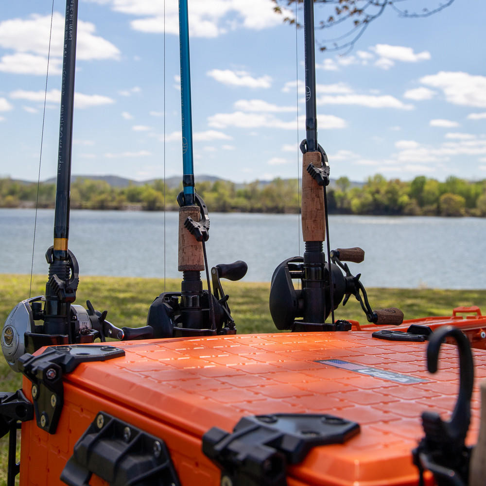Yakattack BlackPak Pro, 16 x 16 x 13, Including lid and 6 rod holders - Yakattack Orange - 18