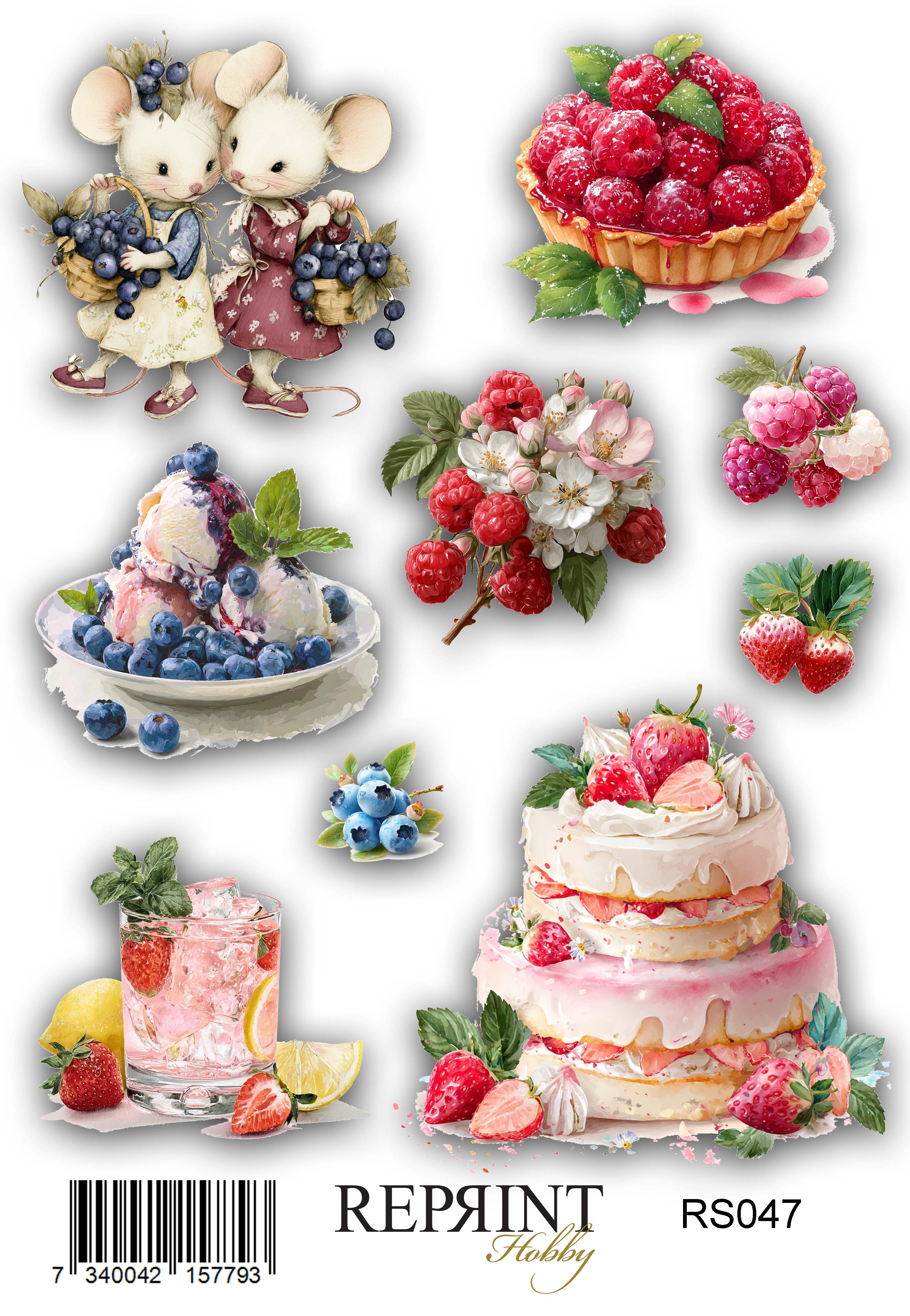 Stickers Reprint - Summer Garden   -  11x16 cm
