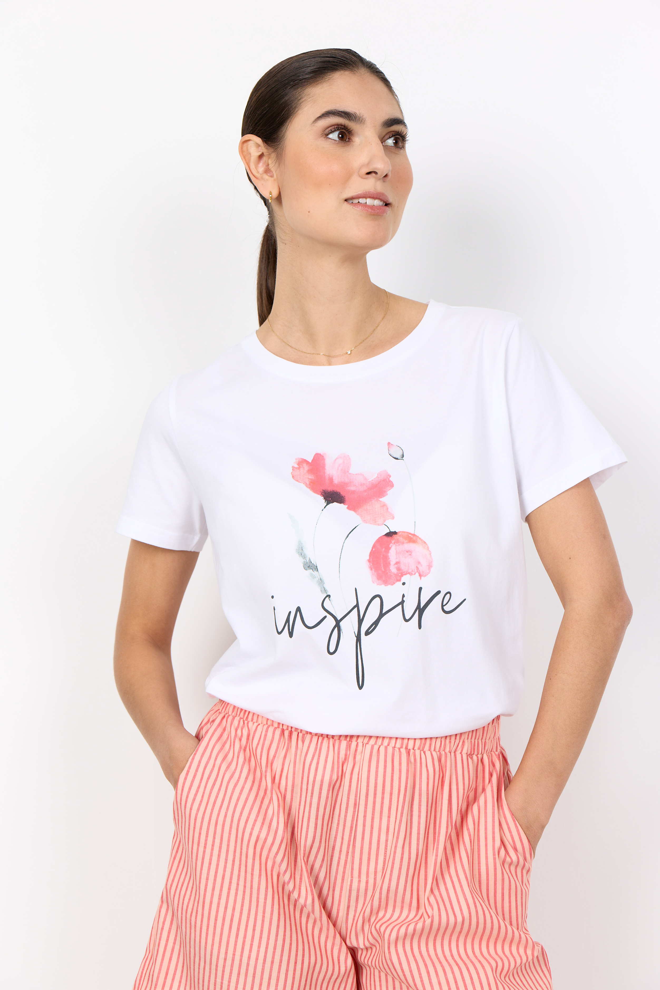 SC-RINA FP 19 Vit T-Shirt med tryck