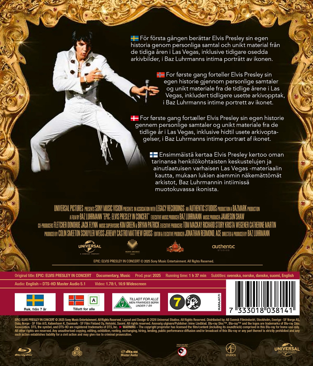EPiC: Elvis Presley in Concert (Blu-ray) - 2