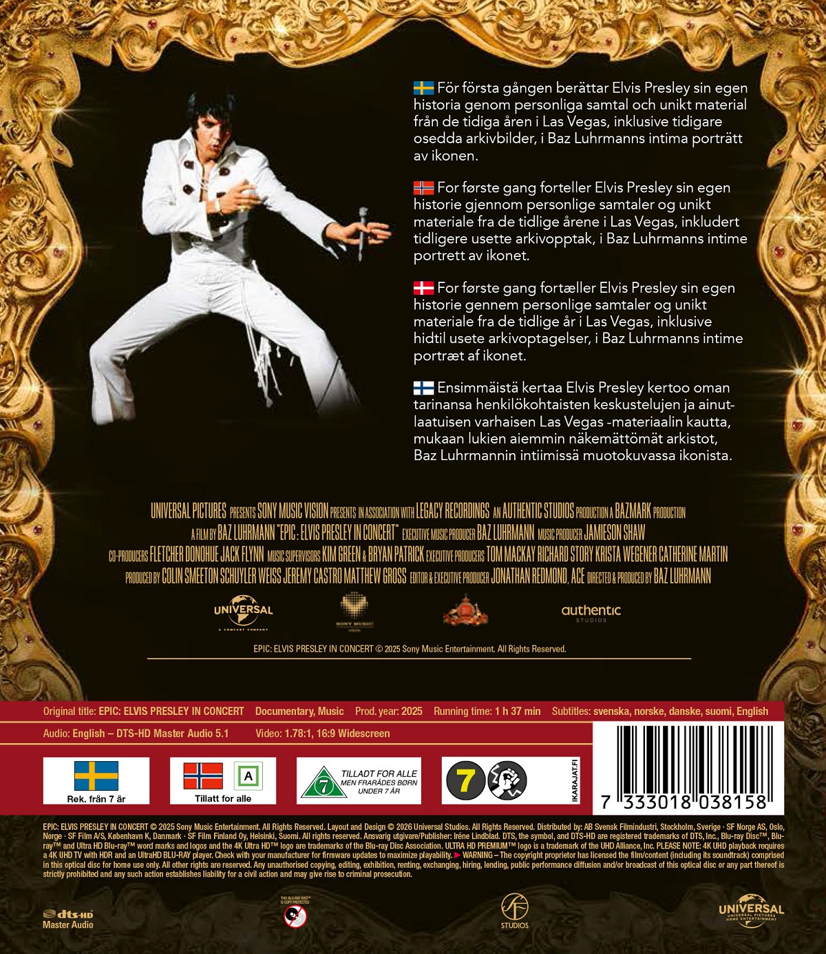 EPiC: Elvis Presley in Concert (4K Ultra HD) - 2