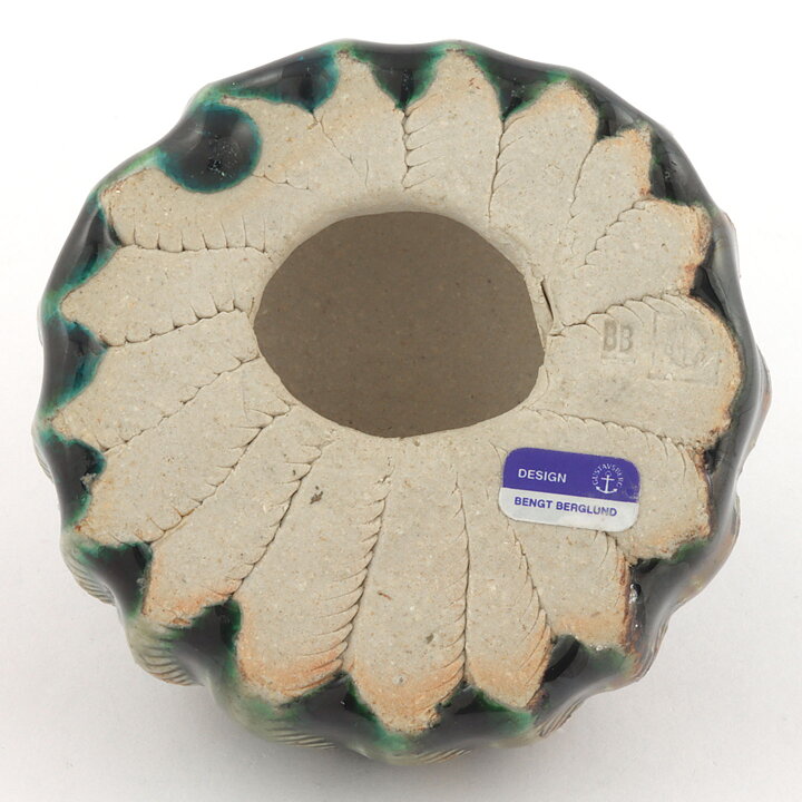 Bengt Berglund (1960s) Unique Green Organic Sculpture 8 cm (1)