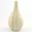 Anna-Lisa Thomson (1940) White Vase with Fishbone Relief 24 cm