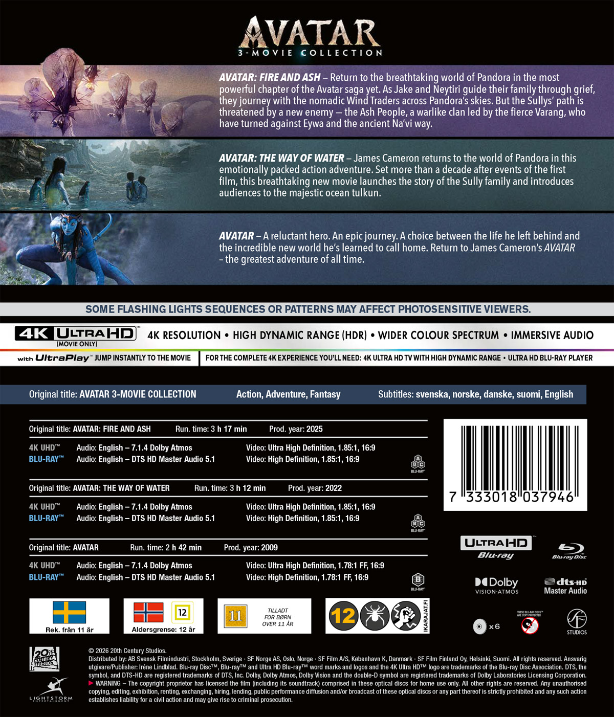 Avatar 3-Movie Collection (4K Ultra HD + Blu-ray) - 2