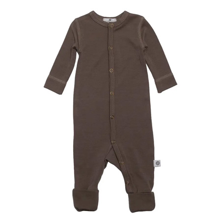  Merionull till baby  bodysuit / overall  från Lille Barn - Valnöt