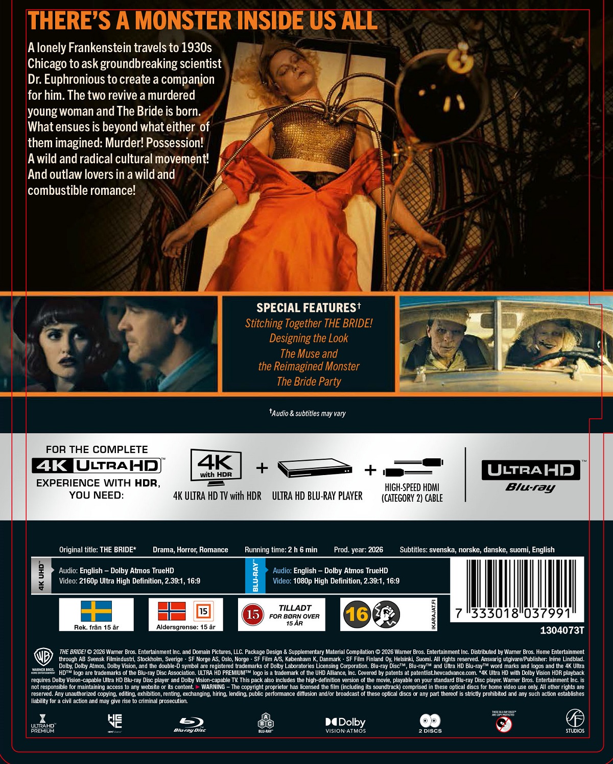 The Bride! (Limited Edition Steelbook) (4K Ultra HD + Blu-ray) - 2