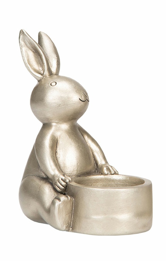 Ljushållare Kanin Champagne Poly 6x11x9 cm 