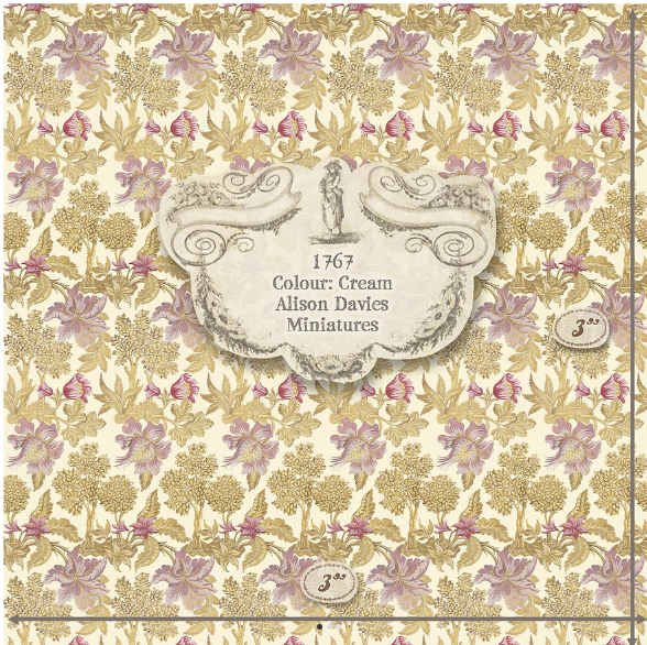 Luxury wallpaper -1770'2 sallpaper in Ditton - Cream - from Alison Davies