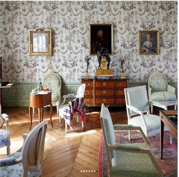 Lyxig tapet -Chateau 18th tals tapet- Cream  - från Alison Davies - 7