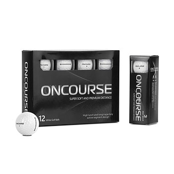 OnCourse White Golf Ball 12-pack