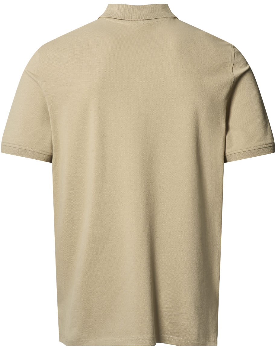 Piké-/tenniströja i beige organisk bomull (Clipper) - 2