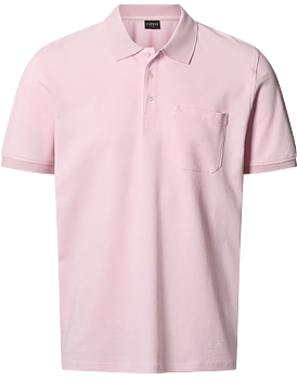 Piké-/tenniströja i rosa organisk bomull (Clipper)