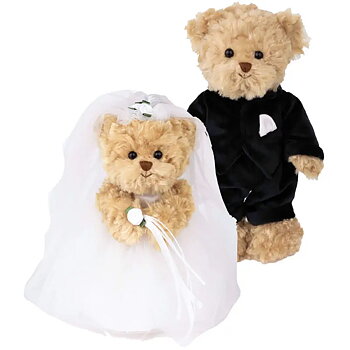 Bukowski Nallar 25 cm - Bride & Groom 