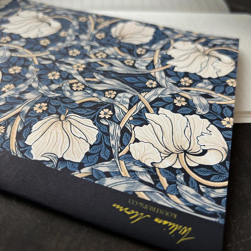 Anteckningshäfte - Pimpernel Mörkblå Storblommig William Morris - 3