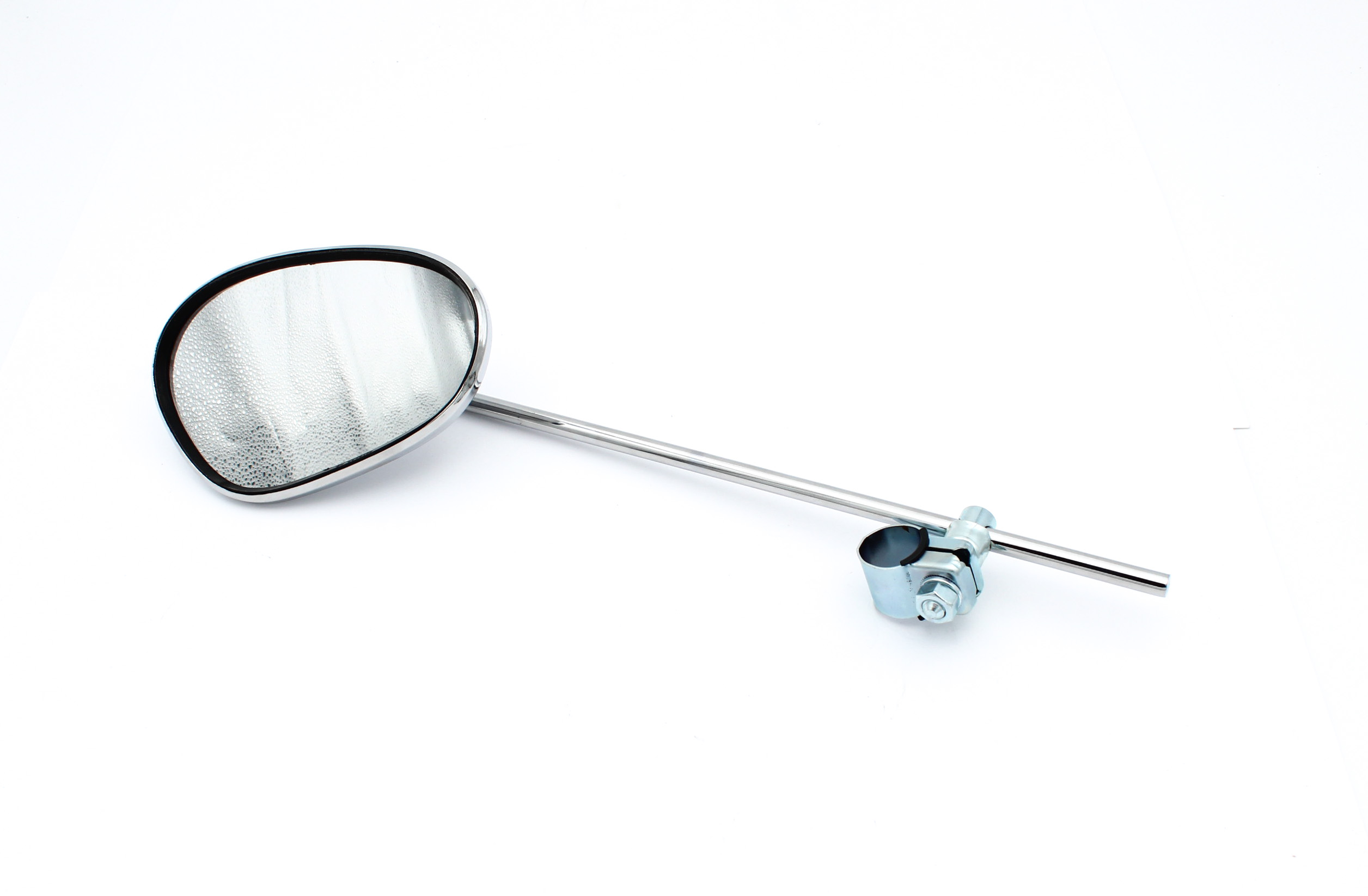 Backspegel fäste runt styret oval.