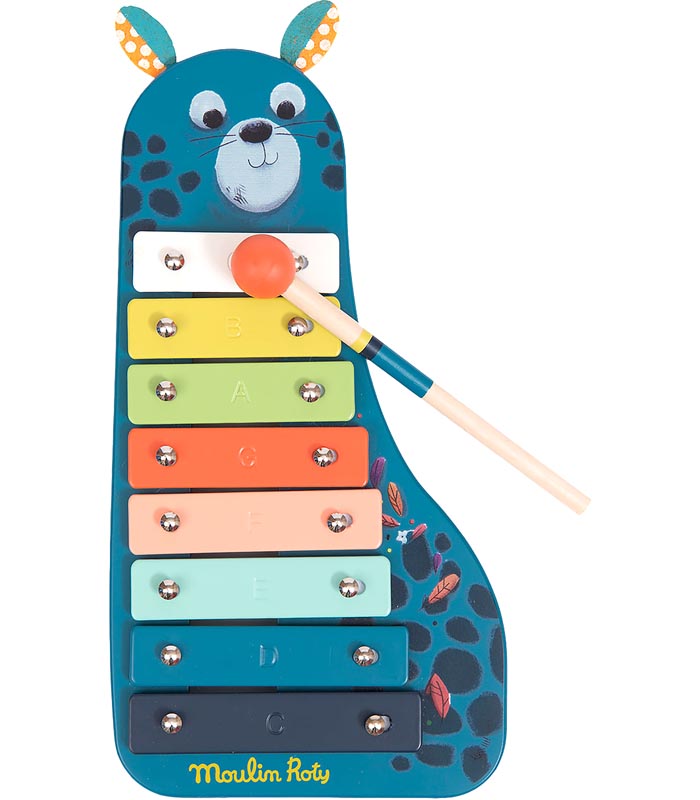 Moulin Roty Musikinstrument Xylofon Jungle