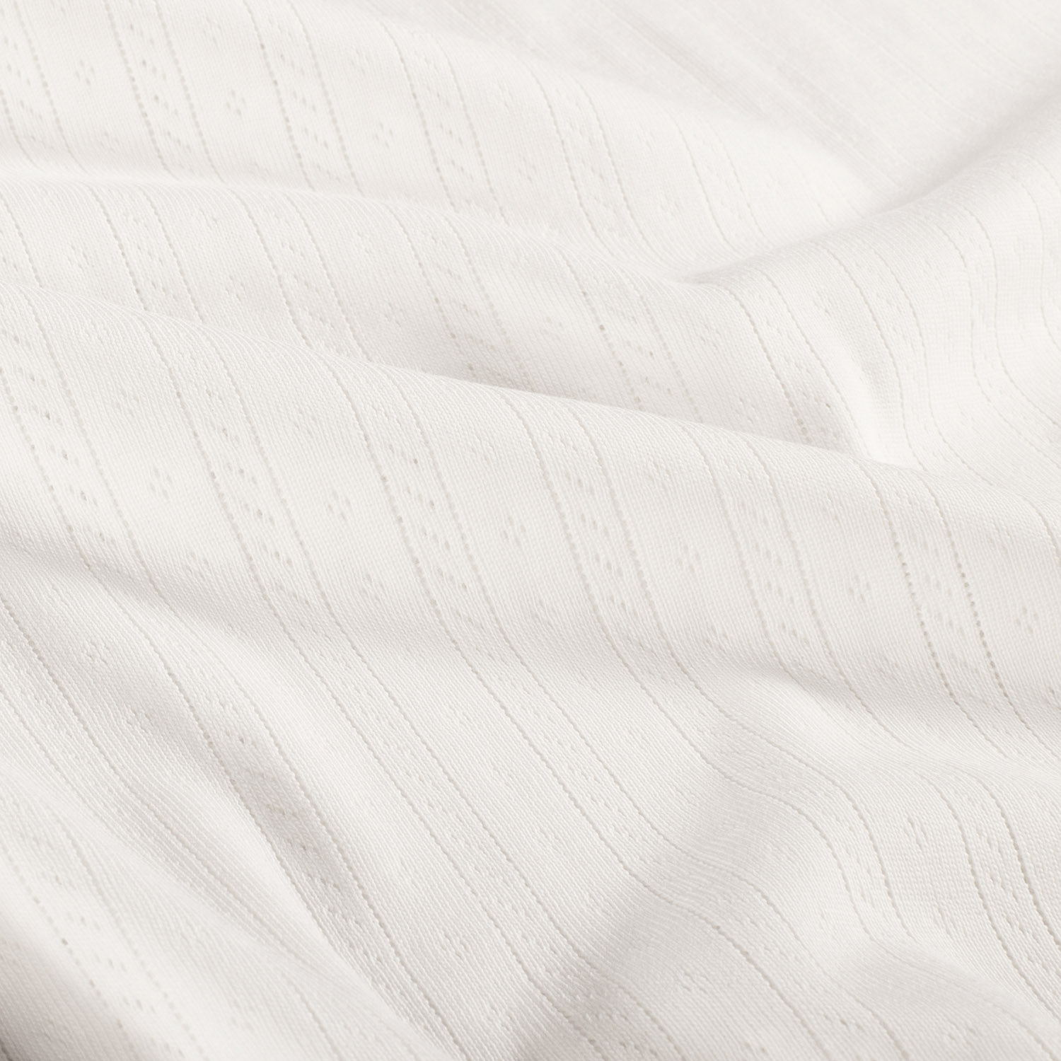 POINTELLE STRIPE N DOTS - OFF WHITE