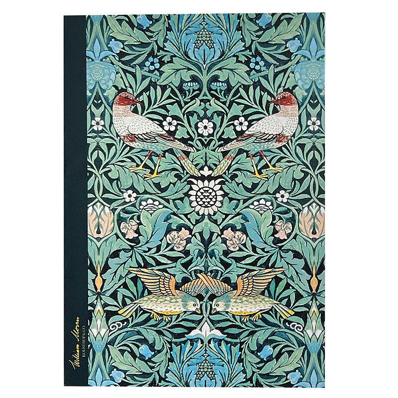 Anteckningshäfte - Bird Green - William Morris 