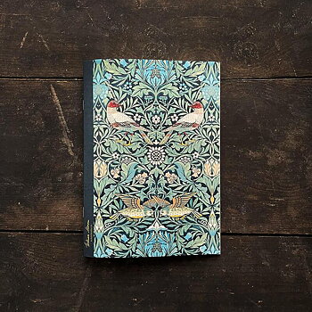Anteckningshäfte - Bird Green - William Morris 