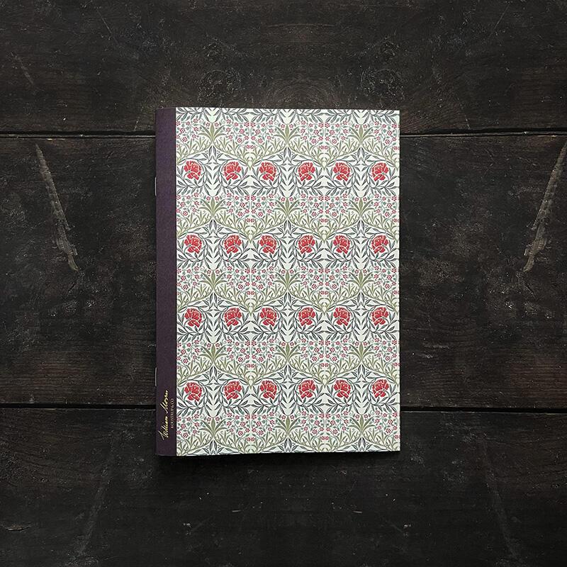 Anteckningshäfte - Oxford Red Pattern - William Morris  - 2