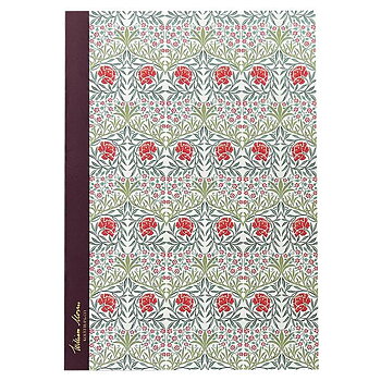 Anteckningshäfte - Oxford Red Pattern - William Morris 