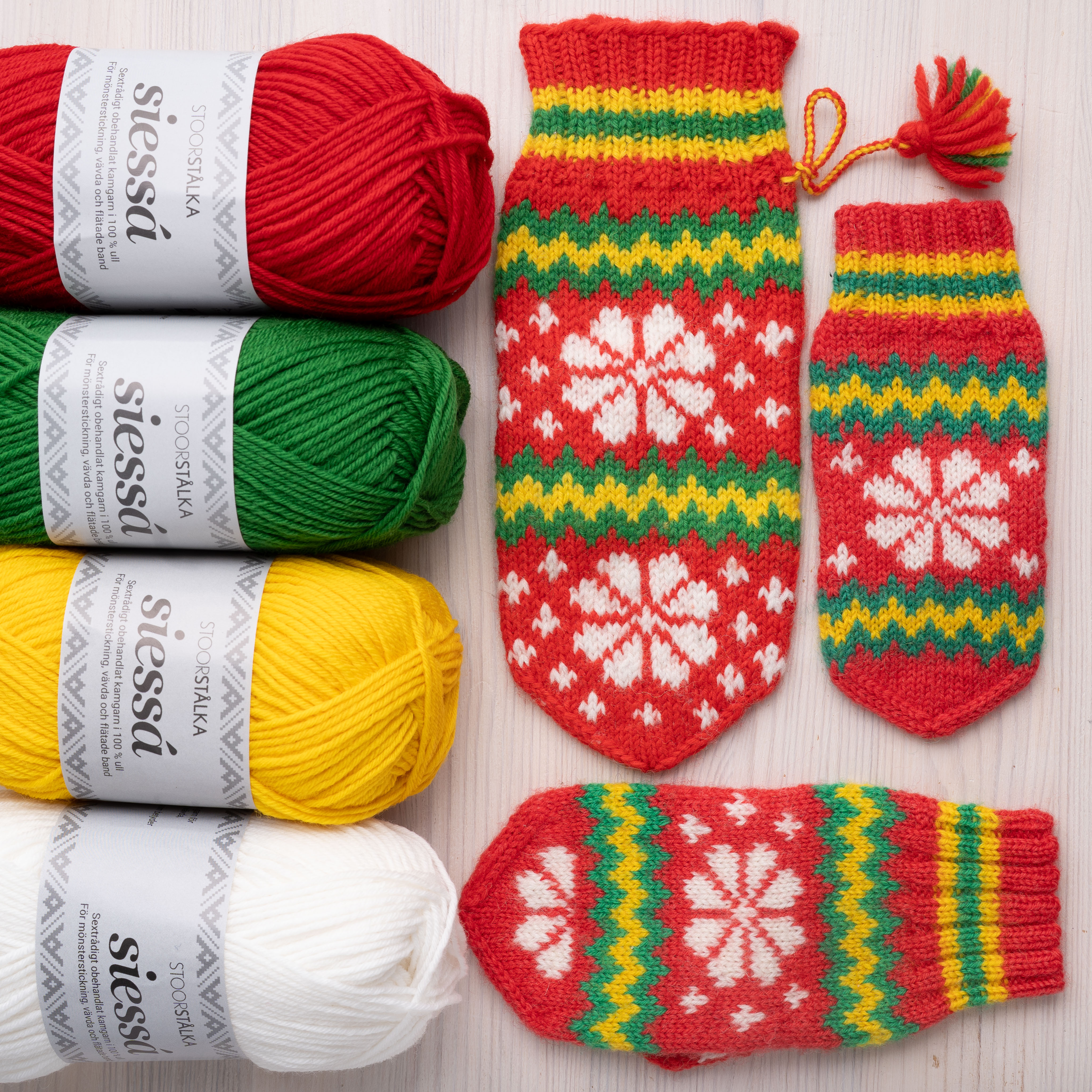 Strickpaket Anne-Lises Kinderfäustlinge Karesuando